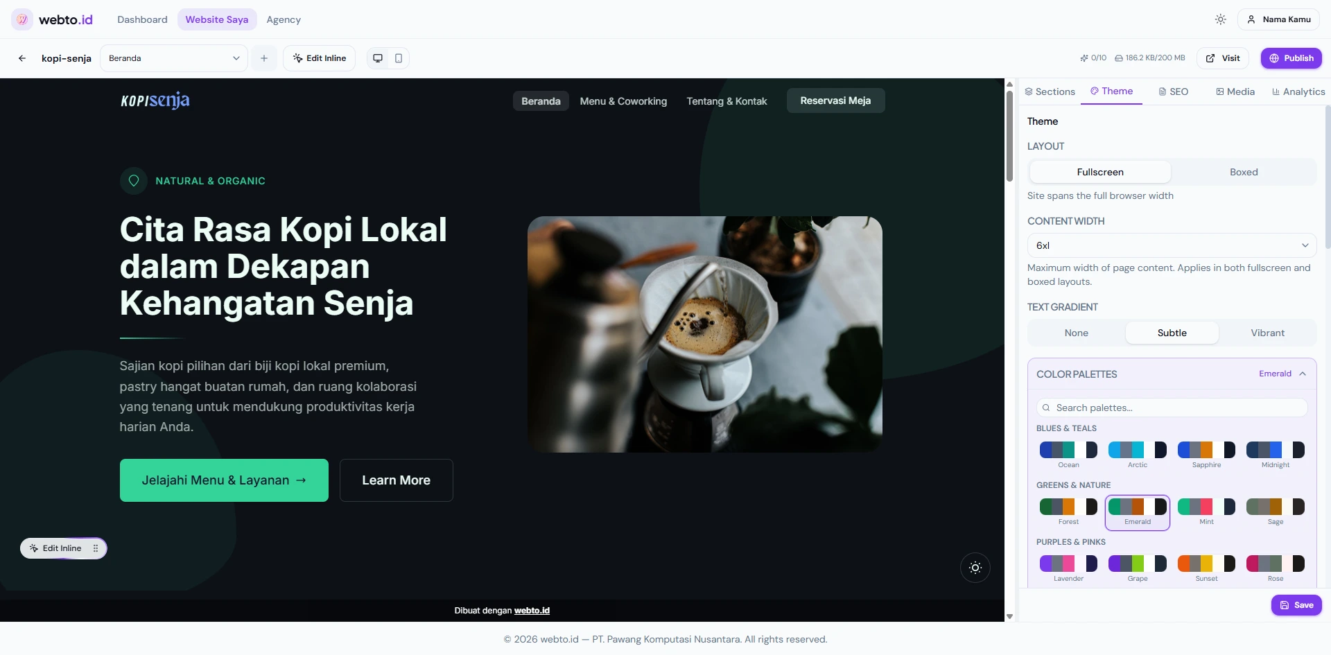 Editor tema
